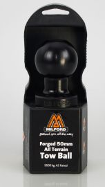 50mm Tow Ball Black Forged 3500kg All Terrain black 909900BLPK Milford Industries - Australia Towbars & Performance - australiatowbars.com.au
