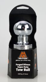 50mm Tow Ball Forged 3500kg Super Duty chrome 909900CRPK Milford Industries - Australia Towbars & Performance - australiatowbars.com.au