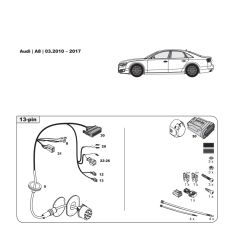 Audi A8 Tow Bar LED wiring Kit WYR033313R-T trail-tec - Australia Towbars & Performance - australiatowbars.com.au