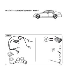 Mercedes CLS W219 tow bar LED wiring kit WYR232513R-T trail-tec - Australia Towbars & Performance - australiatowbars.com.au