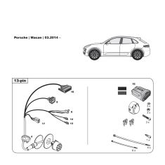 Porsche Macan tow bar LED wiring kit WYR300213R-T trail-tec - Australia Towbars & Performance - australiatowbars.com.au