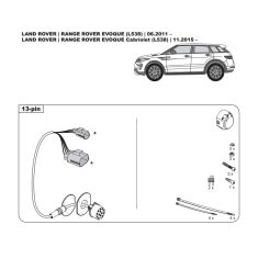 Range Rover Evoque L538 tow bar LED wiring kit WYR331013R trail-tec - Australia Towbars & Performance - australiatowbars.com.au