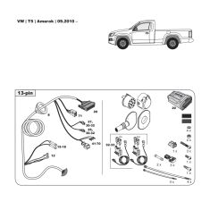 VW Amarok tow bar LED wiring kit WYR423713R-T trail-tec - Australia Towbars & Performance - australiatowbars.com.au