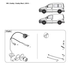 VW Caddy IV tow bar wiring kit WYR424813R trail-tec - Australia Towbars & Performance - australiatowbars.com.au